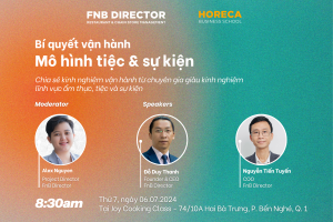 Workshop Bí quyết vận hành mô hình tiệc & sự kiện