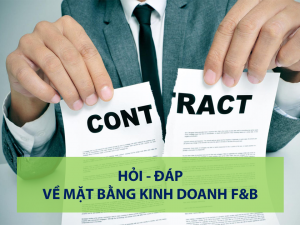 Hỏi – Đáp về mặt bằng kinh doanh F&B – Bài 4: Khi Người cho thuê đơn phương chấm dứt Hợp đồng